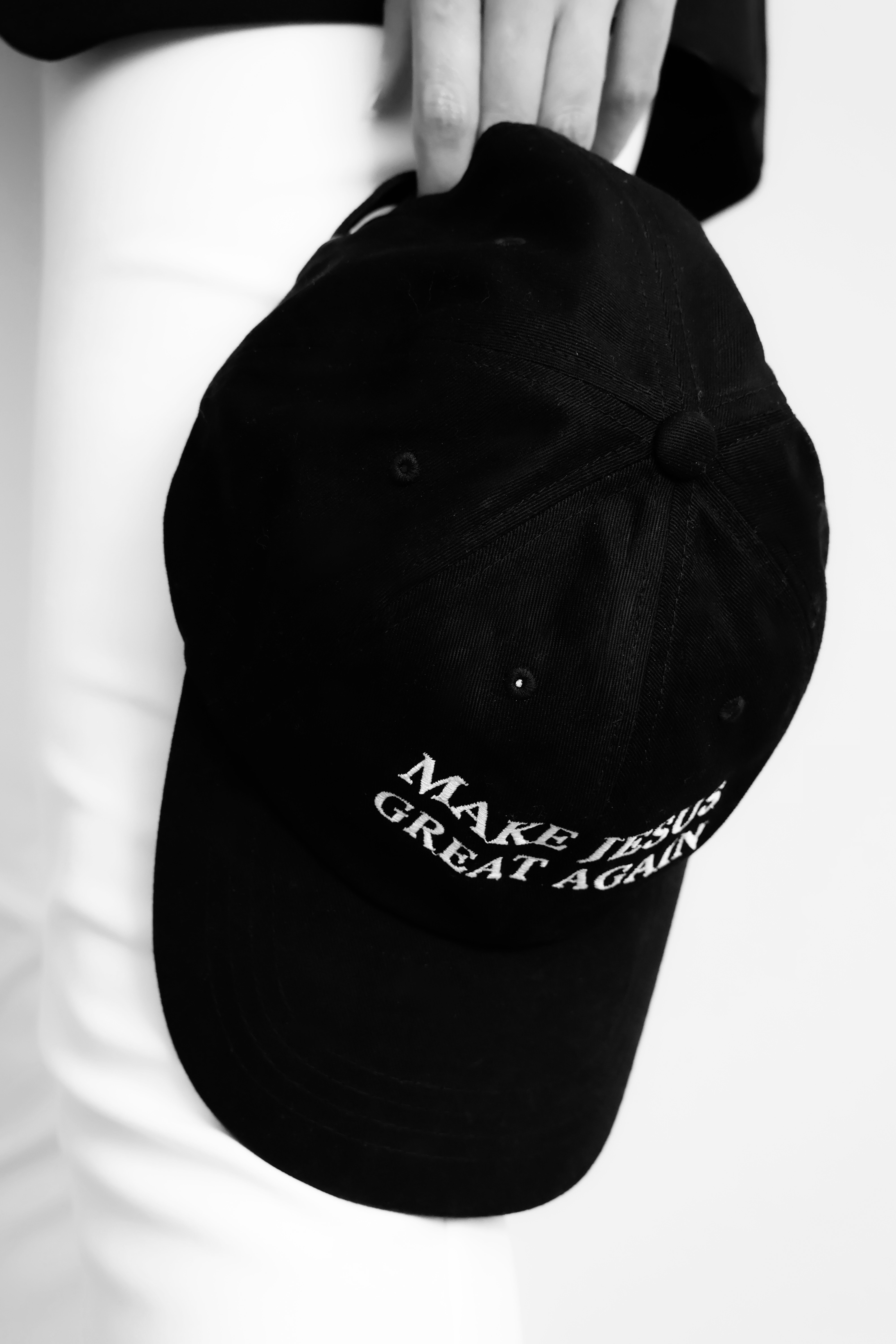 Make Jesus Great Again hat — embodying the campaign's faith-driven mission
